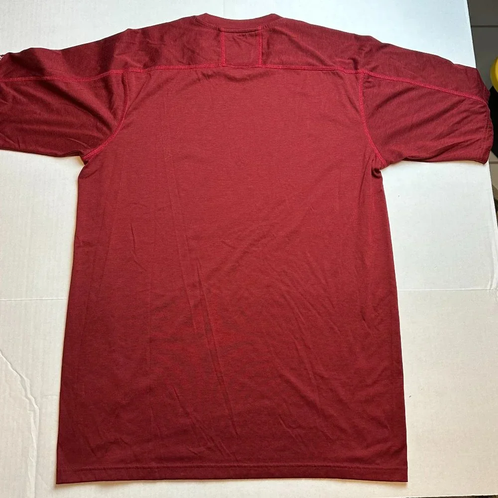 Cabela's Men's Short Sleeve Shirt Size Large Tall in Red - Picture 2 of 4